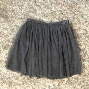 Gray Tulle Skirt